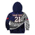 Custom Samoa Rugby Pacific Kid Hoodie Samoan Warrior Tribal Pattern