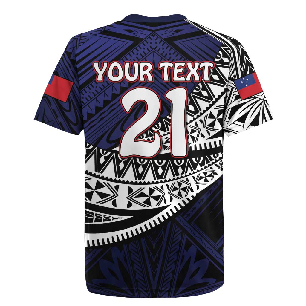 Custom Samoa Rugby Pacific Rugby Jersey Samoan Warrior Tribal Pattern
