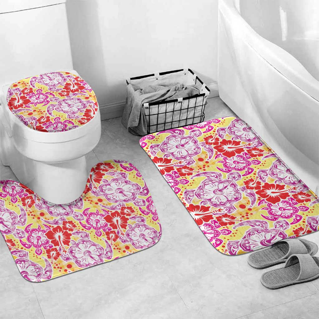 Palaka with Honu and Hibiscus Bathroom Set Hawaiian Heritage Spirit - Polynesian Pride