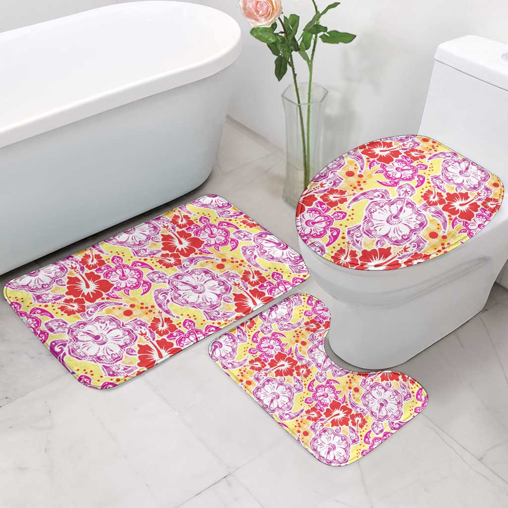 Palaka with Honu and Hibiscus Bathroom Set Hawaiian Heritage Spirit - Polynesian Pride