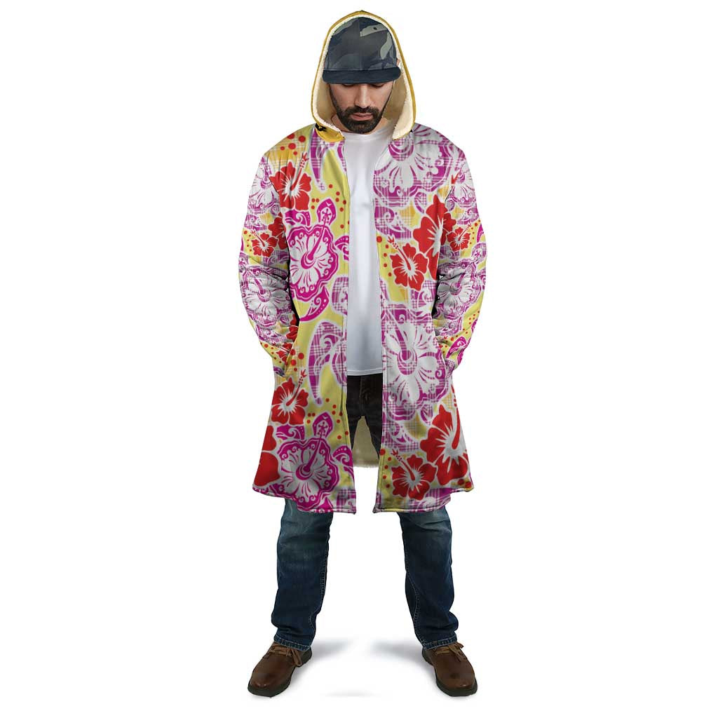 Palaka with Honu and Hibiscus Cloak Hawaiian Heritage Spirit - Polynesian Pride