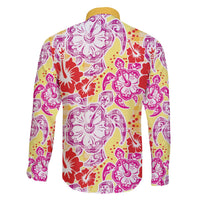Palaka with Honu and Hibiscus Family Matching Off The Shoulder Long Sleeve Dress and Hawaiian Shirt Hawaiian Heritage Spirit LT9 - Polynesian Pride