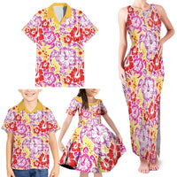 Palaka with Honu and Hibiscus Family Matching Tank Maxi Dress and Hawaiian Shirt Hawaiian Heritage Spirit LT9 - Polynesian Pride