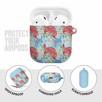 Palaka with Honu and Plumeria AirPods Case Hawaiian Heritage Spirit - Polynesian Pride