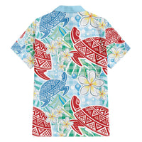 Palaka with Honu and Plumeria Family Matching Short Sleeve Bodycon Dress and Hawaiian Shirt Hawaiian Heritage Spirit - Polynesian Pride