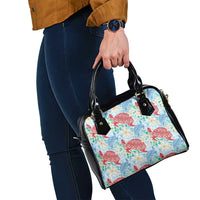 Palaka with Honu and Plumeria Shoulder Handbag Hawaiian Heritage Spirit - Polynesian Pride