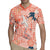 Red Palaka Crane and Flowers Rugby Jersey Japan Heritage Spirit - Polynesian Pride