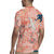 Red Palaka Crane and Flowers Rugby Jersey Japan Heritage Spirit - Polynesian Pride
