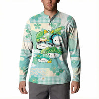 Personalized Japanese Kawaii Sushi Button Sweatshirt Green Wagara Palaka This Is How I Roll
