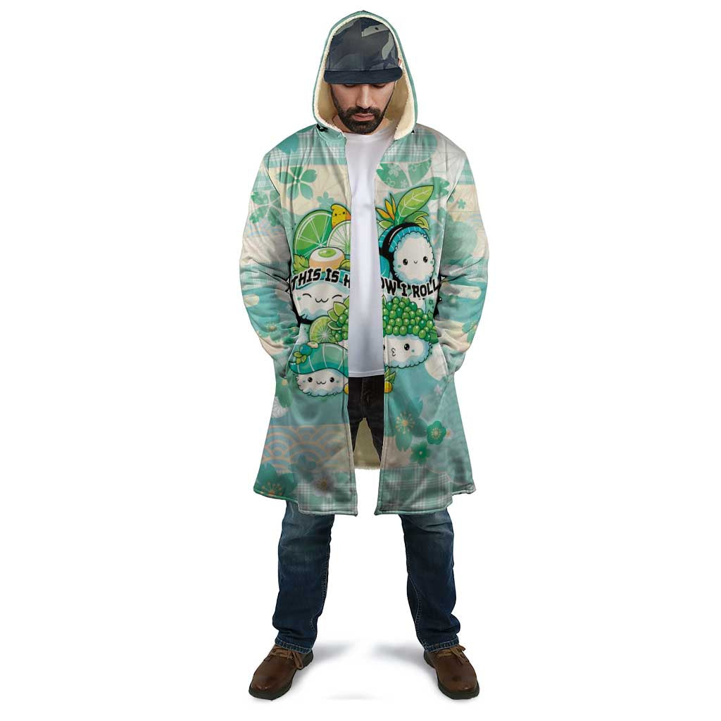 Personalized Japanese Kawaii Sushi Cloak Green Wagara Palaka This Is How I Roll