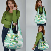 Japanese Kawaii Sushi Grocery Bag Green Wagara Palaka This Is How I Roll LT9 - Polynesian Pride