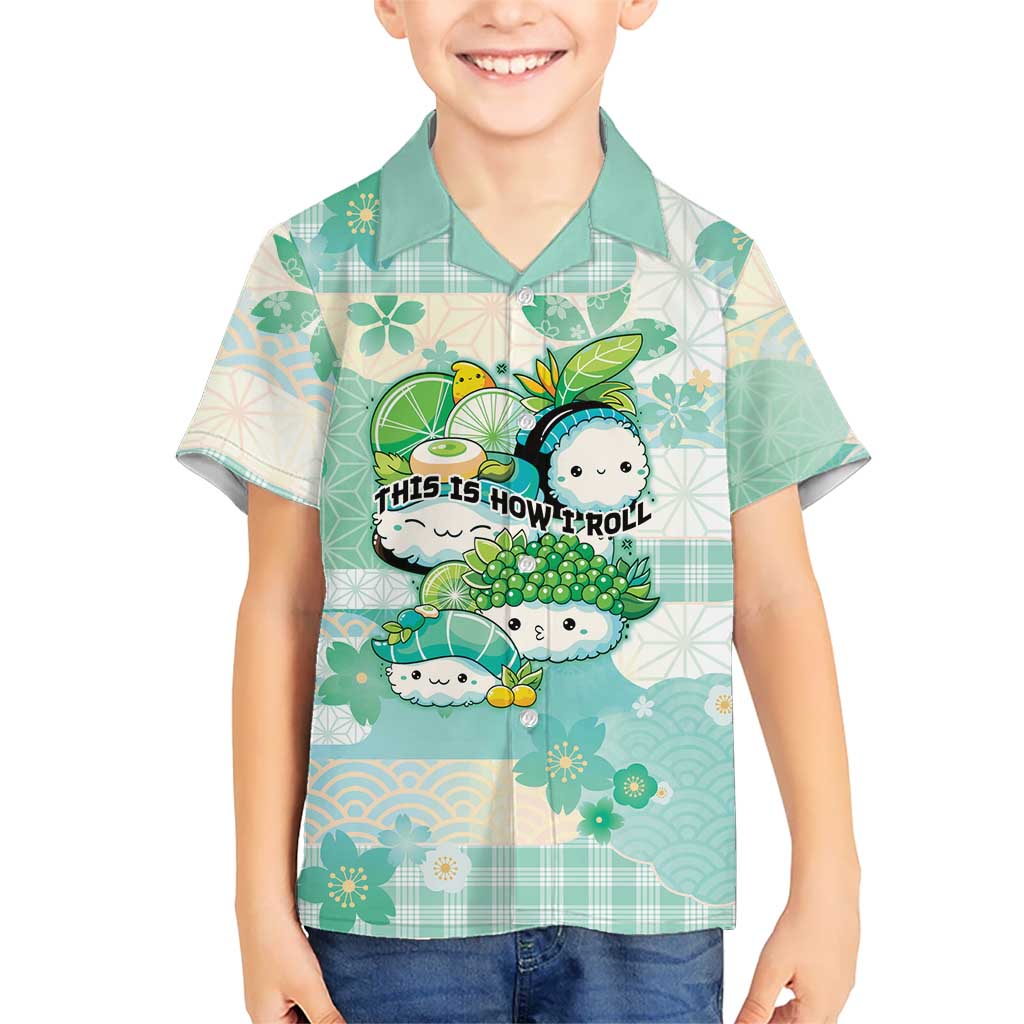 Personalized Japanese Kawaii Sushi Hawaiian Shirt Green Wagara Palaka This Is How I Roll