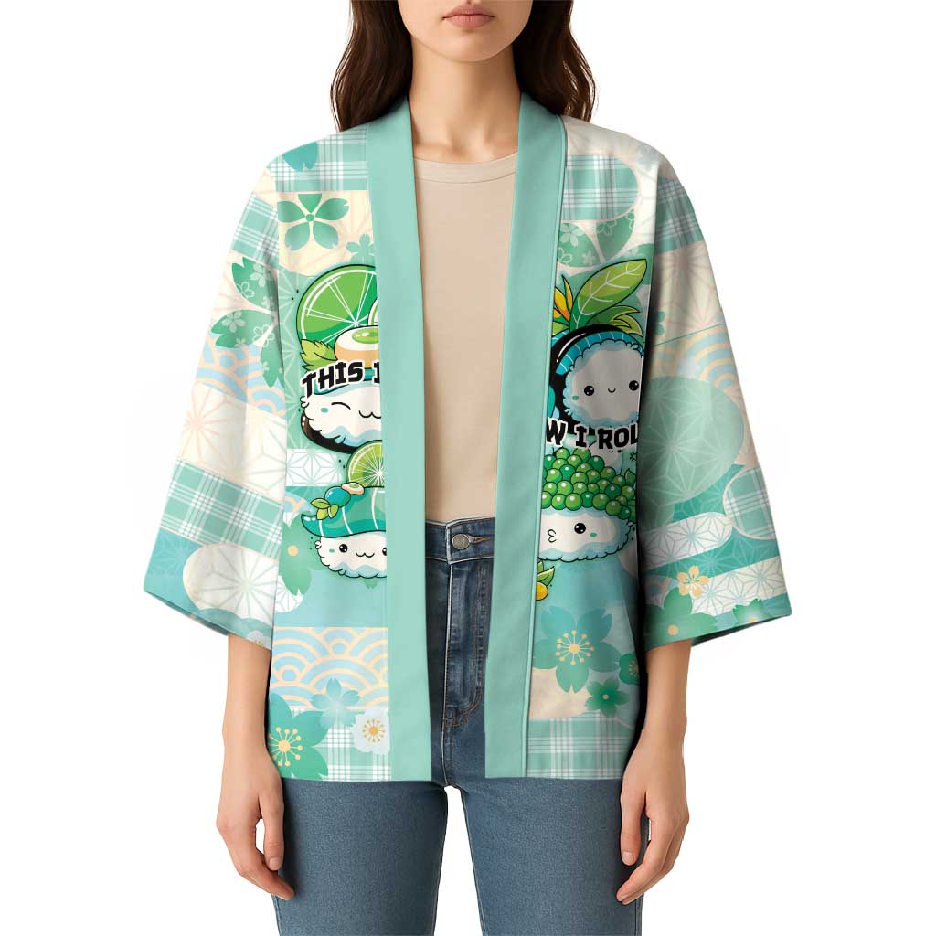 Personalized Japanese Kawaii Sushi Kimono Green Wagara Palaka This Is How I Roll