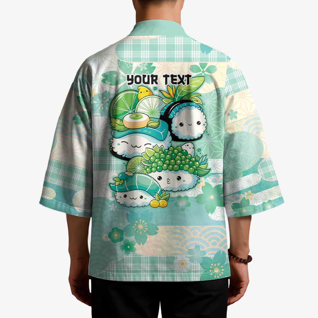 Personalized Japanese Kawaii Sushi Kimono Green Wagara Palaka This Is How I Roll