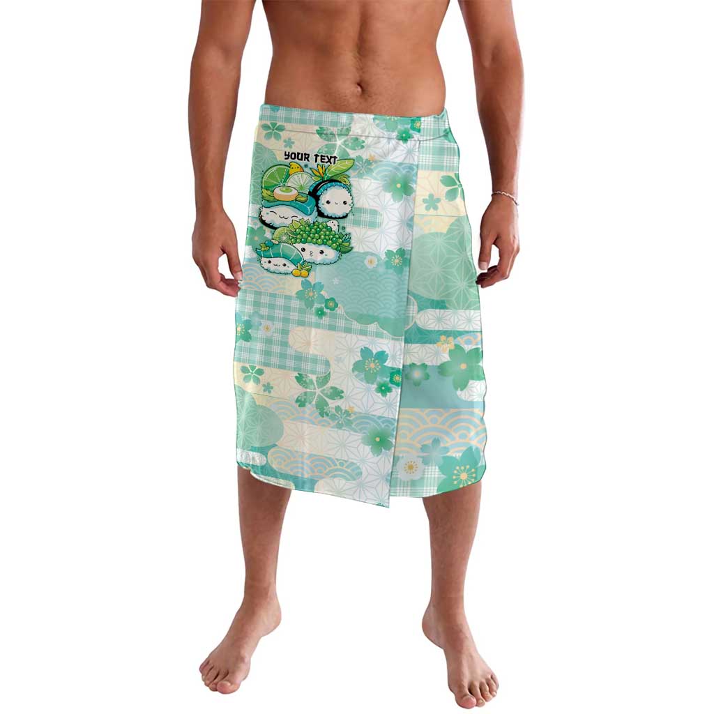 Personalized Japanese Kawaii Sushi Lavalava Green Wagara Palaka This Is How I Roll