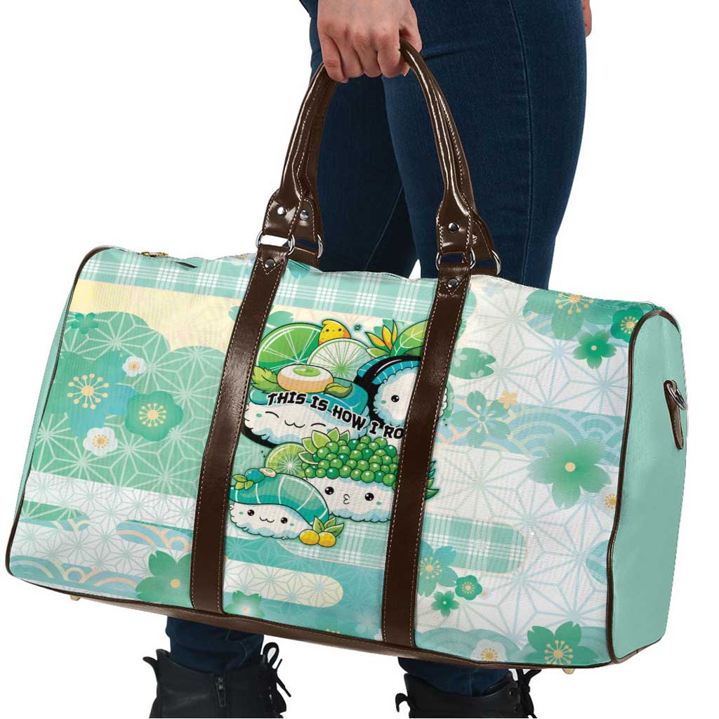 Japanese Kawaii Sushi Travel Bag Green Wagara Palaka This Is How I Roll LT9 - Polynesian Pride