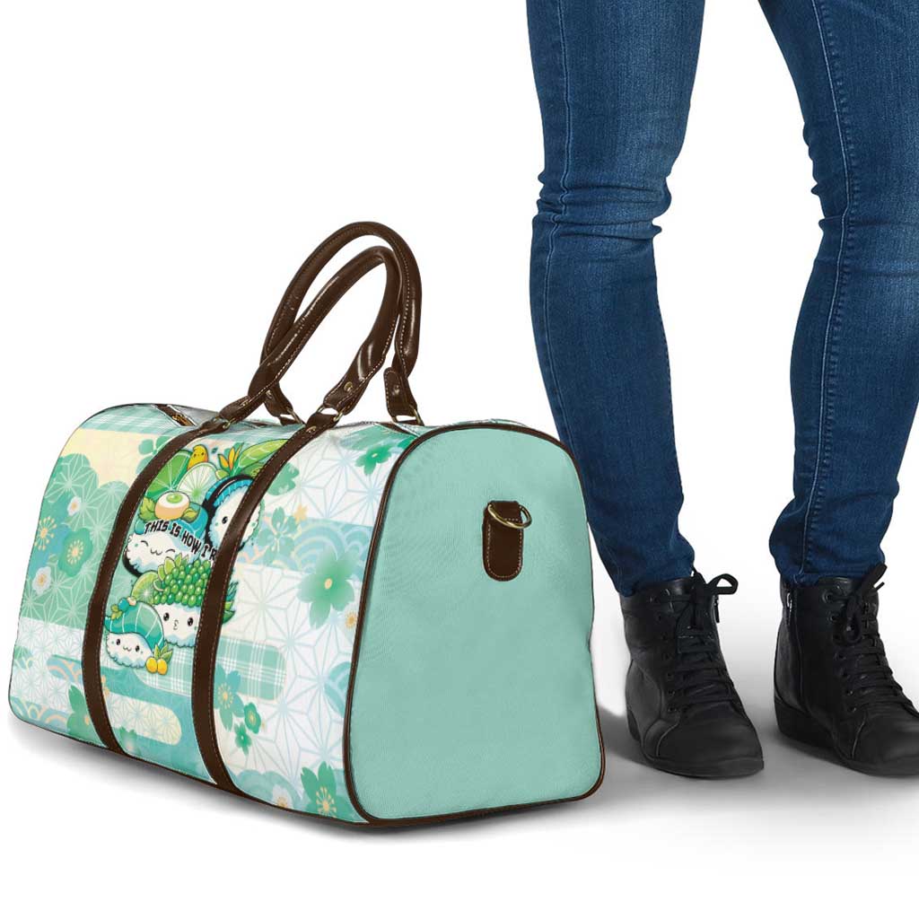 Japanese Kawaii Sushi Travel Bag Green Wagara Palaka This Is How I Roll LT9 - Polynesian Pride