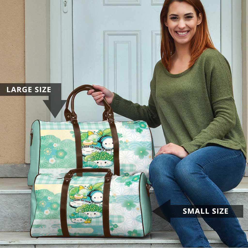 Japanese Kawaii Sushi Travel Bag Green Wagara Palaka This Is How I Roll LT9 - Polynesian Pride