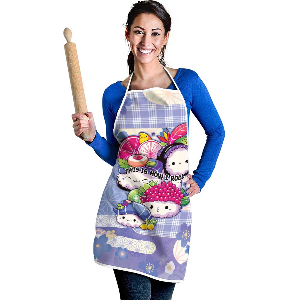 Japanese Kawaii Sushi Apron Blue Wagara Palaka This Is How I Roll