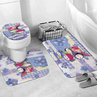 Japanese Kawaii Sushi Bathroom Set Blue Wagara Palaka This Is How I Roll LT9 Mat Set Only (3 pcs) One Size Blue - Polynesian Pride