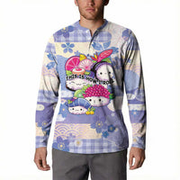 Personalized Japanese Kawaii Sushi Button Sweatshirt Blue Wagara Palaka This Is How I Roll