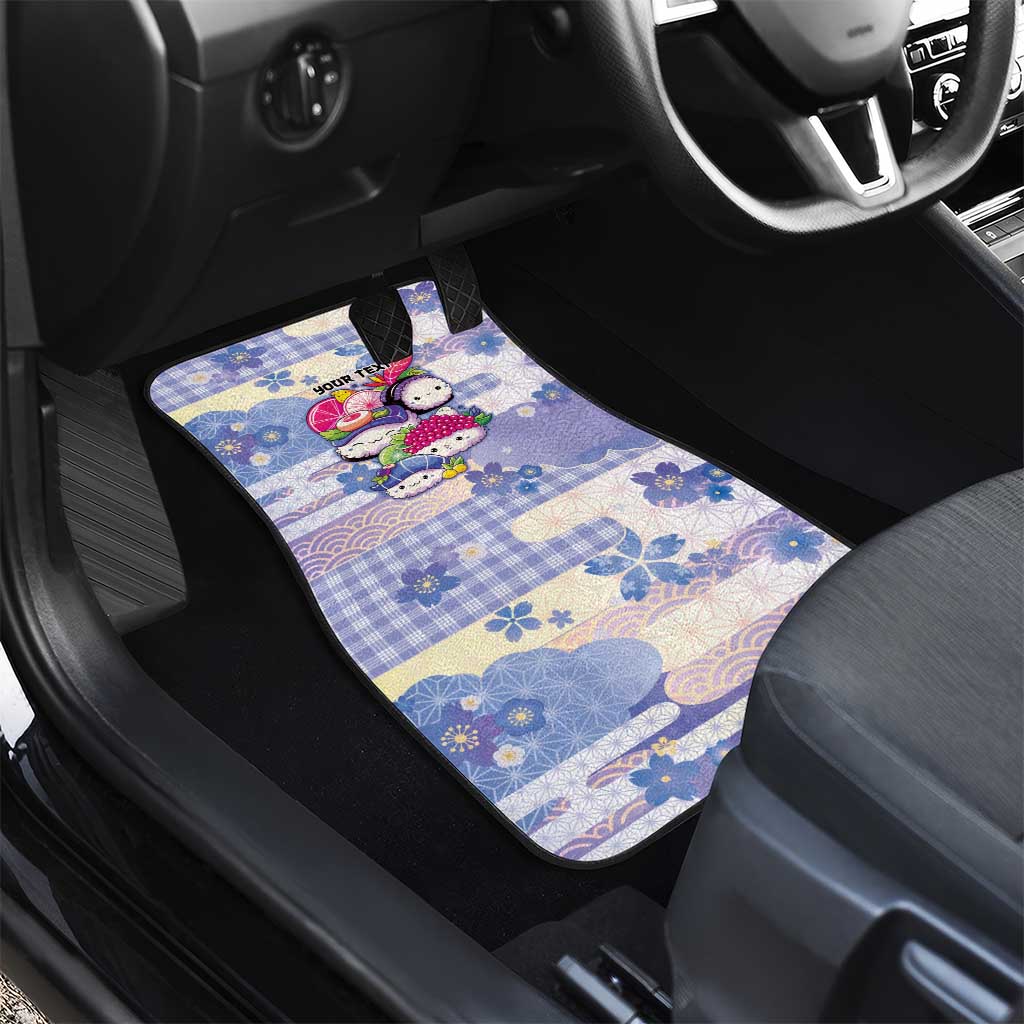 Personalized Japanese Kawaii Sushi Car Mats Blue Wagara Palaka This Is How I Roll