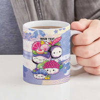 Personalized Japanese Kawaii Sushi Ceramic Mug Blue Wagara Palaka This Is How I Roll