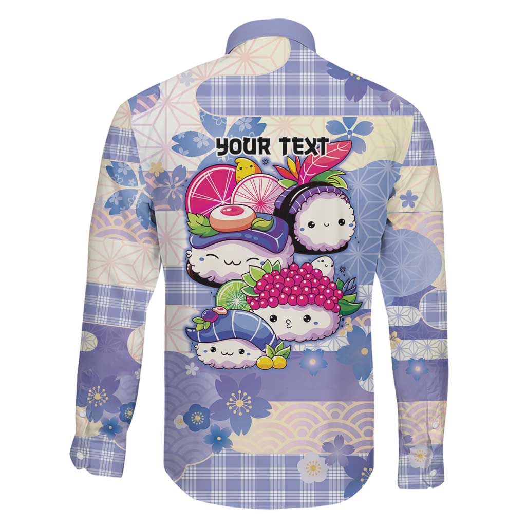 Personalized Japanese Kawaii Sushi Family Matching Mermaid Dress and Hawaiian Shirt Blue Wagara Palaka This Is How I Roll