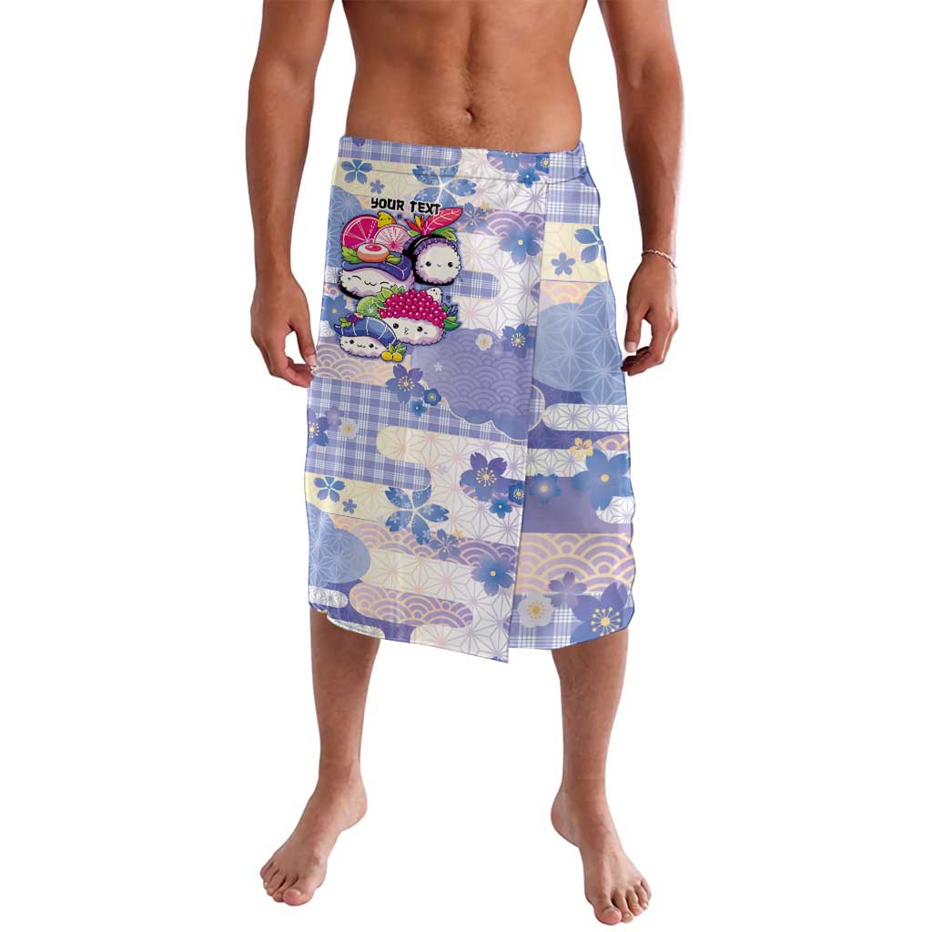 Personalized Japanese Kawaii Sushi Lavalava Blue Wagara Palaka This Is How I Roll