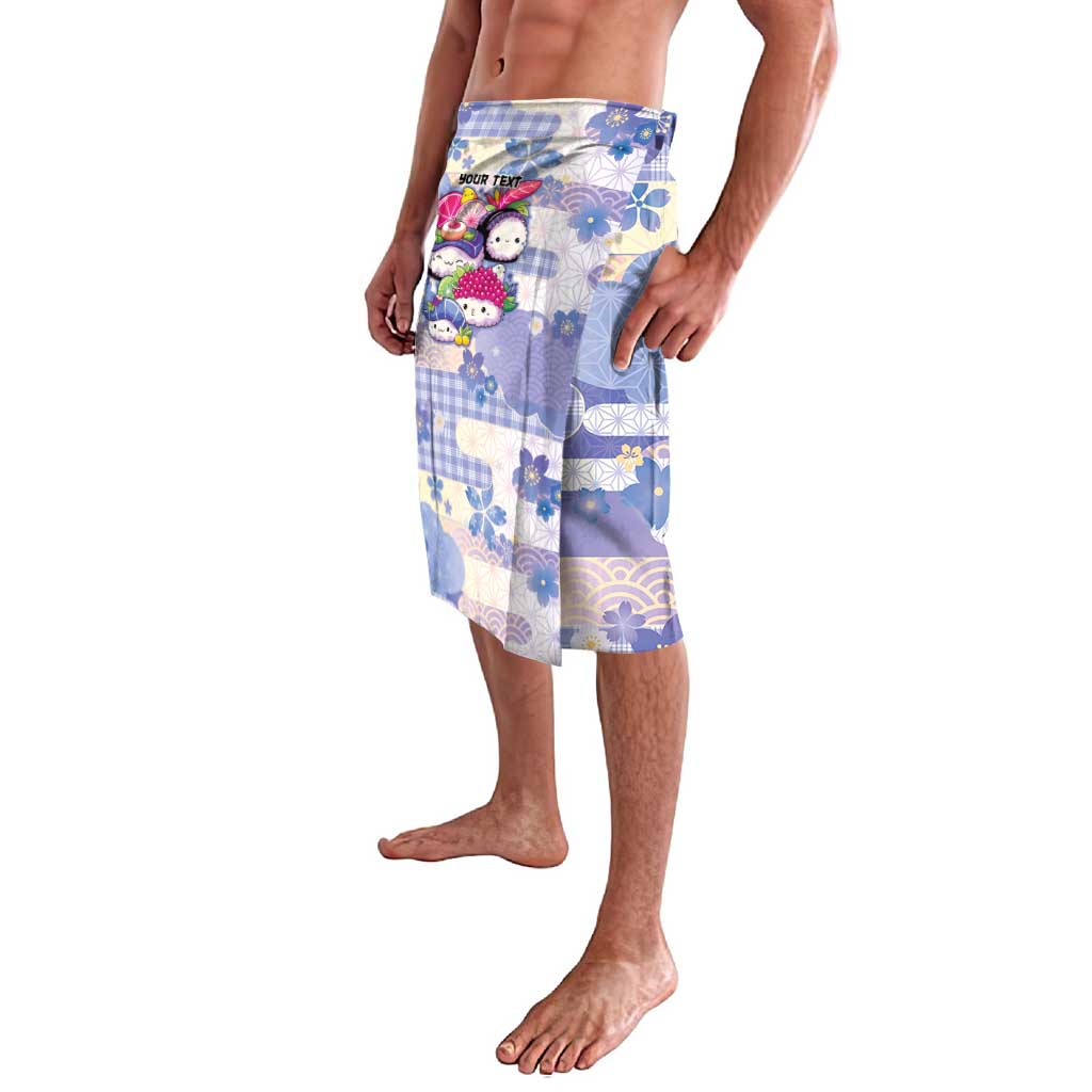 Personalized Japanese Kawaii Sushi Lavalava Blue Wagara Palaka This Is How I Roll