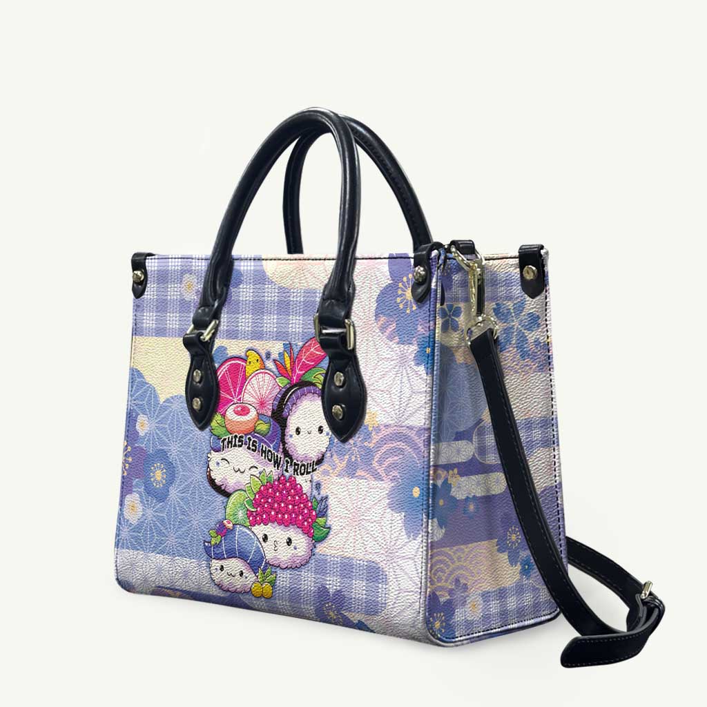Japanese Kawaii Sushi Leather Bag Blue Wagara Palaka This Is How I Roll
