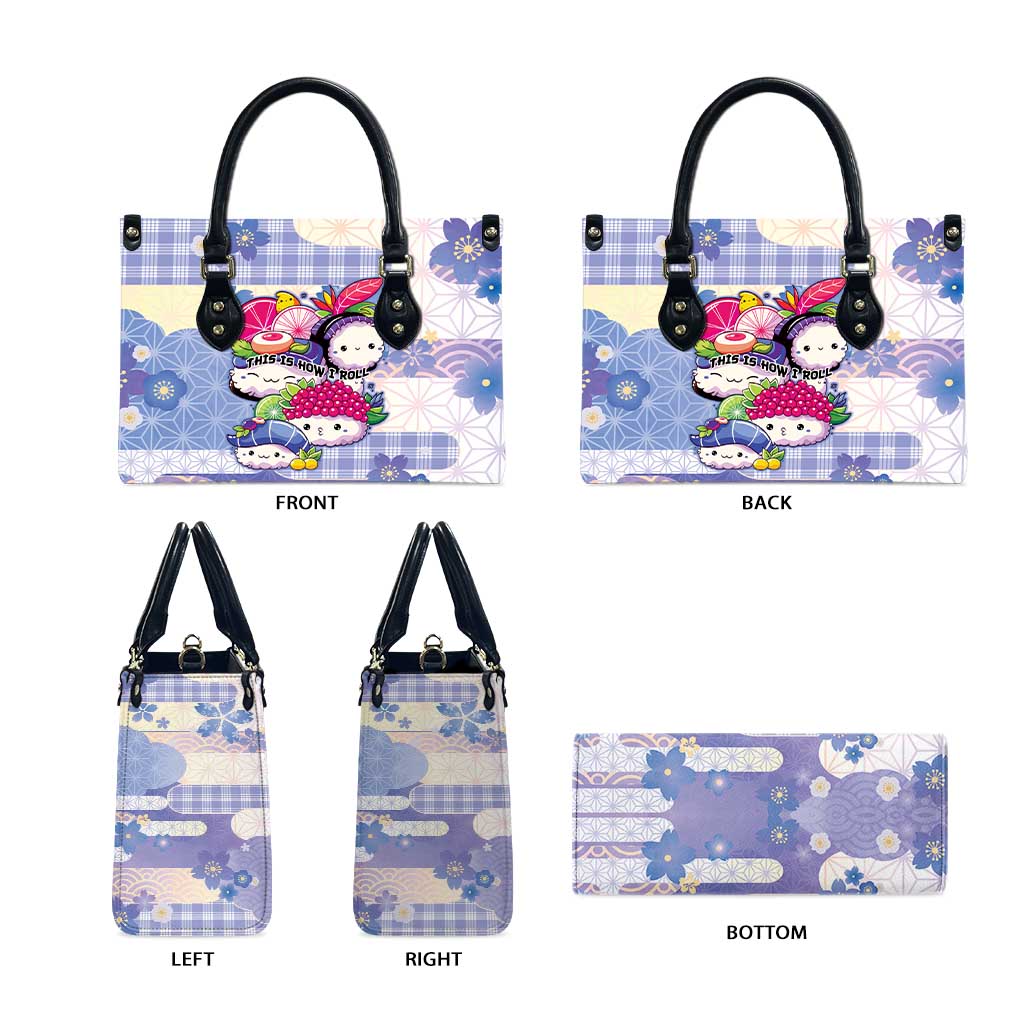 Japanese Kawaii Sushi Leather Bag Blue Wagara Palaka This Is How I Roll