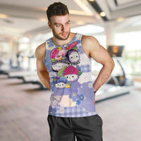 Personalized Japanese Kawaii Sushi Men Tank Top Blue Wagara Palaka This Is How I Roll LT9 Blue - Polynesian Pride