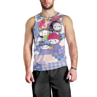 Personalized Japanese Kawaii Sushi Men Tank Top Blue Wagara Palaka This Is How I Roll LT9 - Polynesian Pride