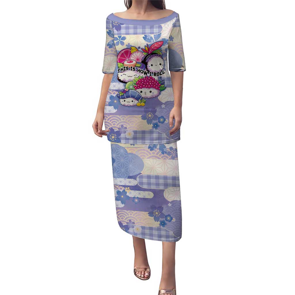 Personalized Japanese Kawaii Sushi Puletasi Blue Wagara Palaka This Is How I Roll