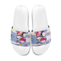 Japanese Kawaii Sushi Slide Sandals Blue Wagara Palaka This Is How I Roll