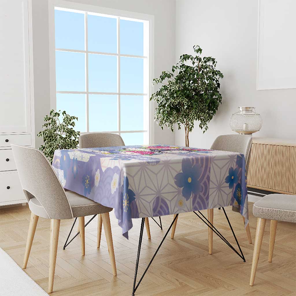 Japanese Kawaii Sushi Tablecloth Blue Wagara Palaka This Is How I Roll