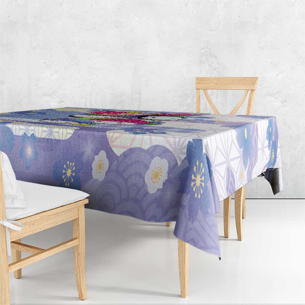 Japanese Kawaii Sushi Tablecloth Blue Wagara Palaka This Is How I Roll