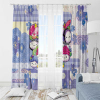 Japanese Kawaii Sushi Window Curtain Blue Wagara Palaka This Is How I Roll