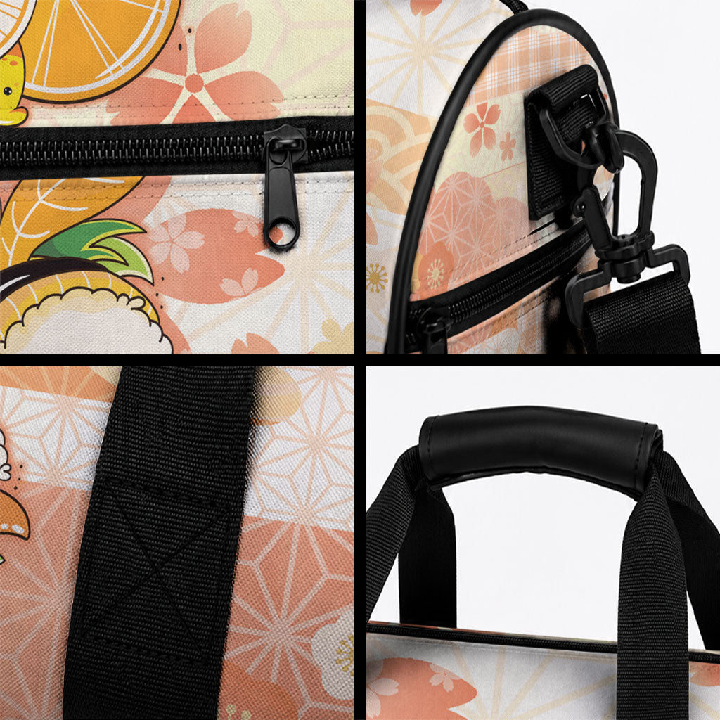 Japanese Kawaii Sushi Duffle Bag Peach Wagara Palaka This Is How I Roll LT9 - Polynesian Pride