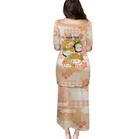 Personalized Japanese Kawaii Sushi Family Matching Puletasi and Hawaiian Shirt Peach Wagara Palaka This Is How I Roll