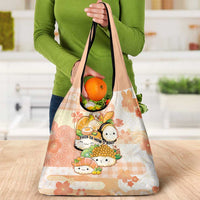 Japanese Kawaii Sushi Grocery Bag Peach Wagara Palaka This Is How I Roll