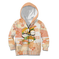 Personalized Japanese Kawaii Sushi Kid Hoodie Peach Wagara Palaka This Is How I Roll