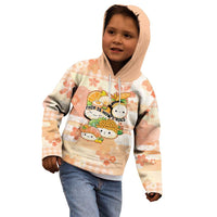 Personalized Japanese Kawaii Sushi Kid Hoodie Peach Wagara Palaka This Is How I Roll