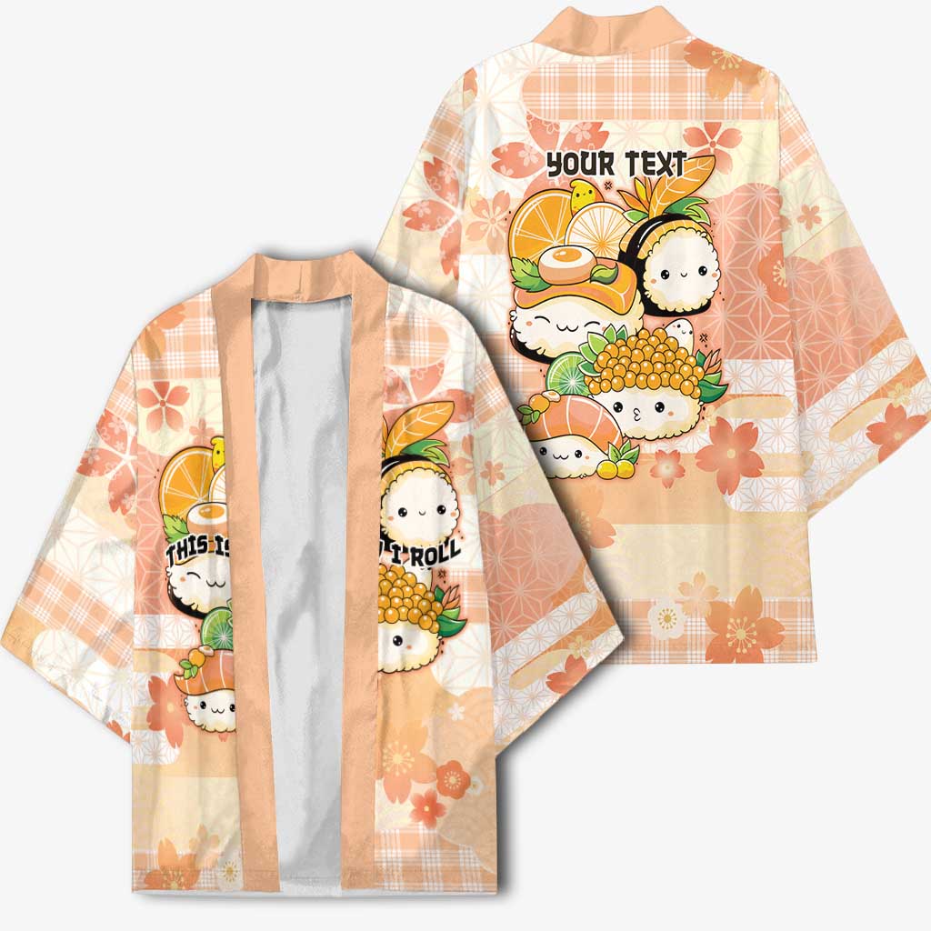 Personalized Japanese Kawaii Sushi Kimono Peach Wagara Palaka This Is How I Roll