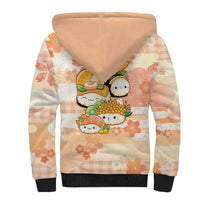 Personalized Japanese Kawaii Sushi Sherpa Hoodie Peach Wagara Palaka This Is How I Roll LT9 - Polynesian Pride