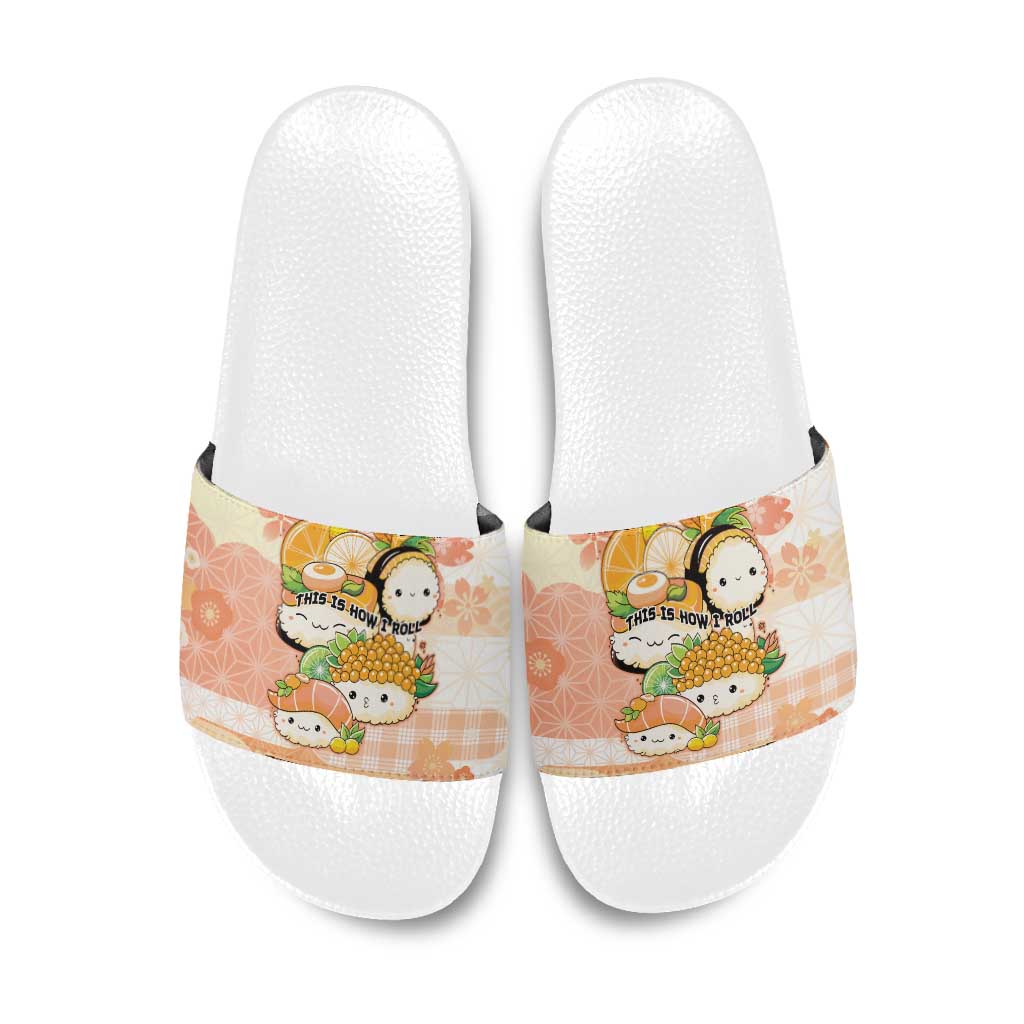 Japanese Kawaii Sushi Slide Sandals Peach Wagara Palaka This Is How I Roll