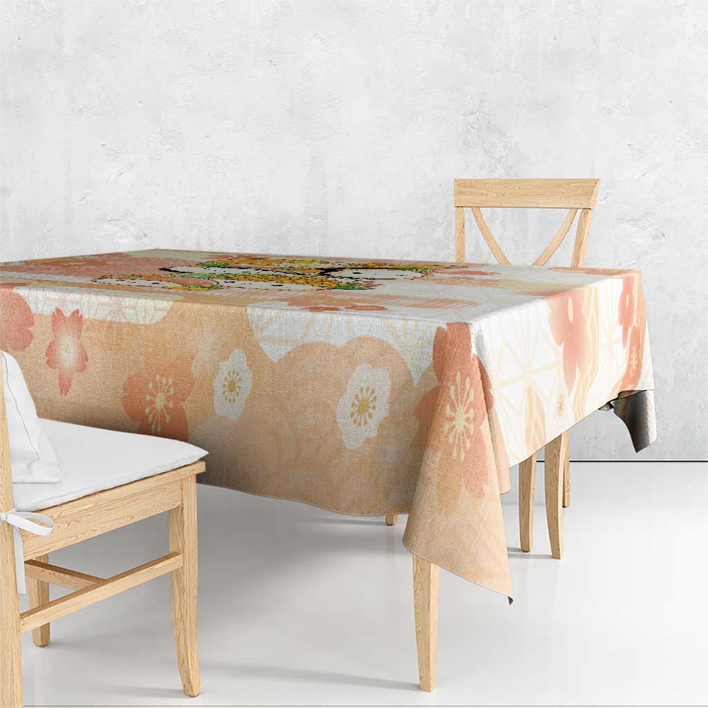 Japanese Kawaii Sushi Tablecloth Peach Wagara Palaka This Is How I Roll