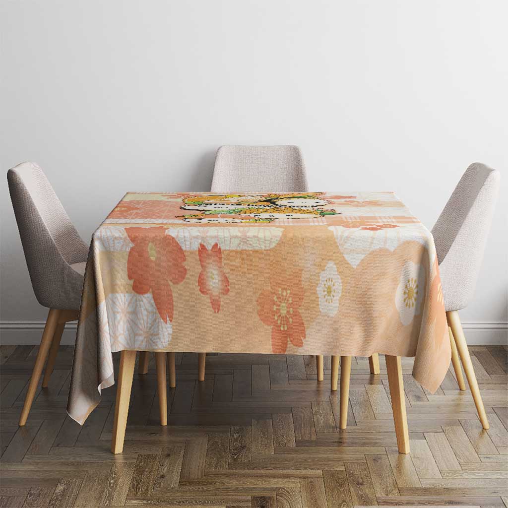 Japanese Kawaii Sushi Tablecloth Peach Wagara Palaka This Is How I Roll