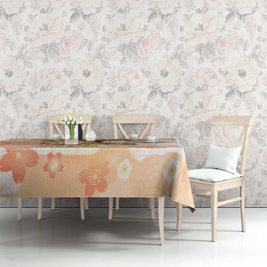 Japanese Kawaii Sushi Tablecloth Peach Wagara Palaka This Is How I Roll